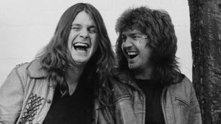 A picture of Ozzy Osbourne and Bob Daisley in 1980