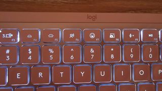 The function keys of the Logitech MX Keys Mini