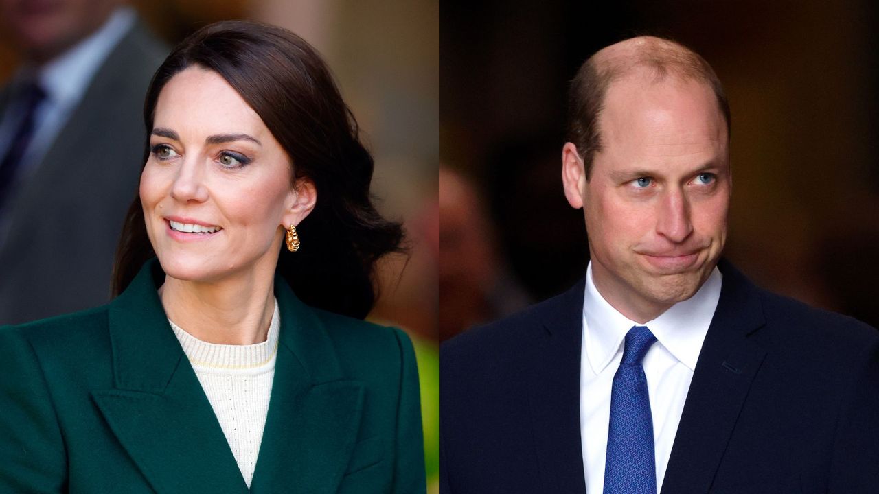  Why Kate Middleton could experience a huge royal first in Prince William&#039;s place. Seen here are the two royals on separate occasions