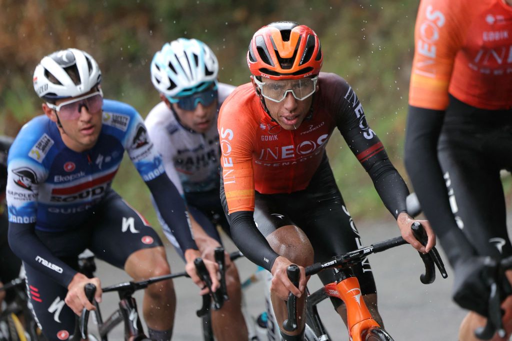 Egan Bernal (Ineos Grenadiers) in the pack