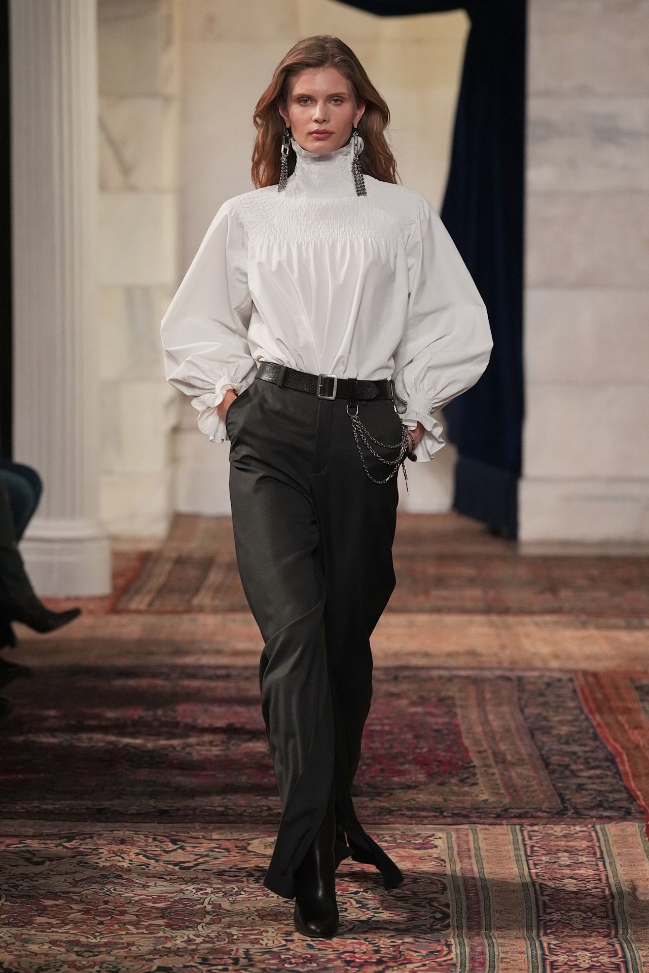 models walk the Ralph Lauren Fall 2026 runway