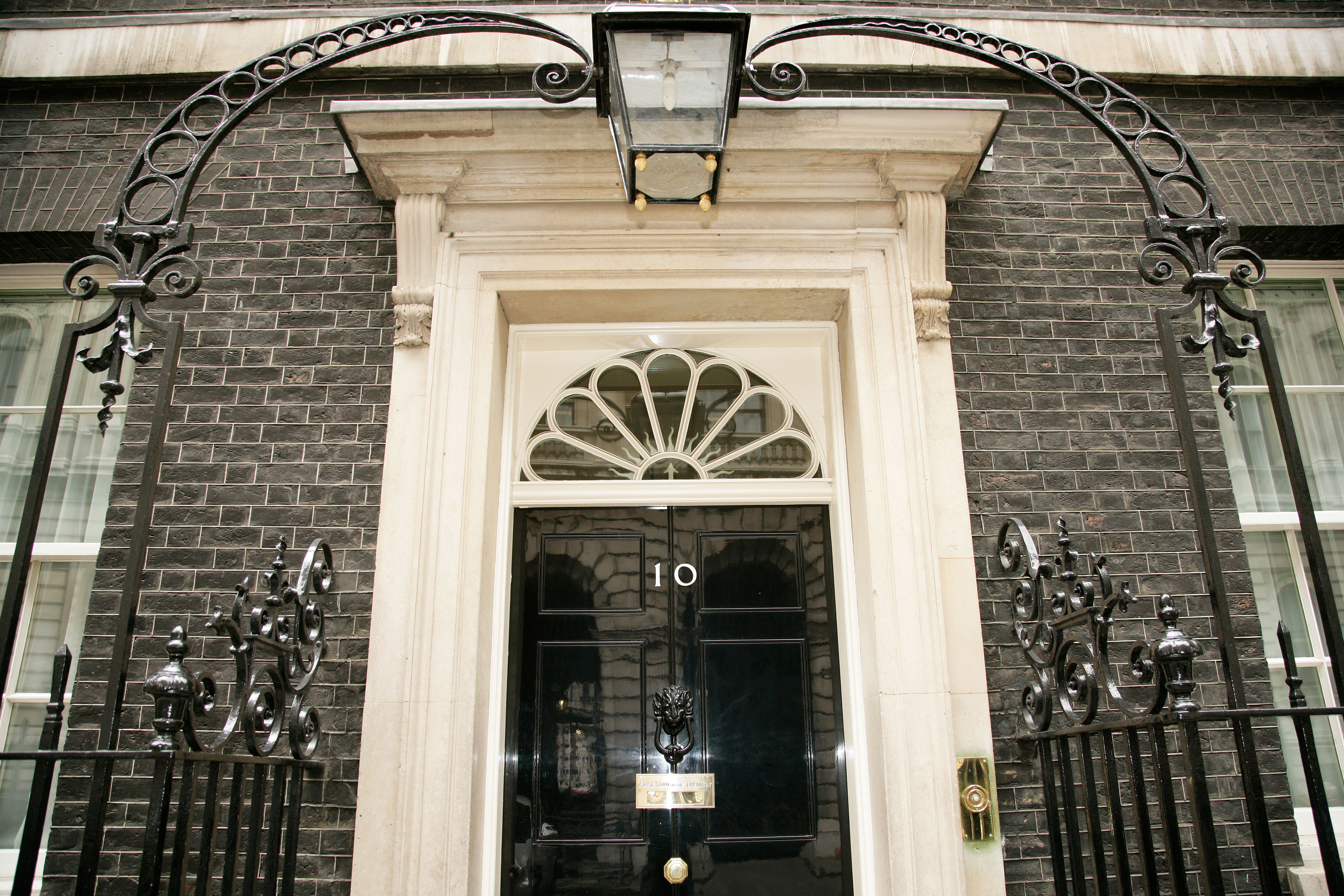 The front door of 10 Downing Street