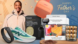 Collage of Father's Day gift ideas