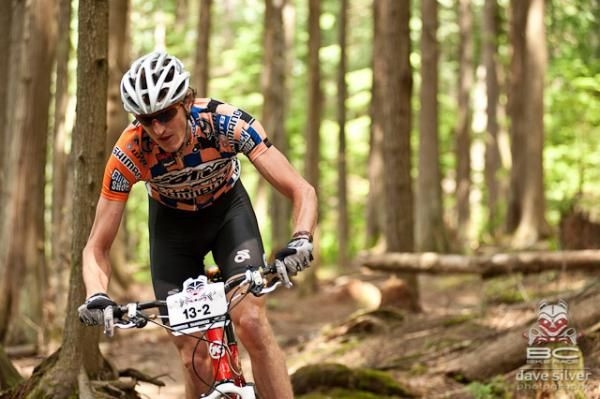 Team Kona's Barry Wicks in the prologue of the BC Bike Race
