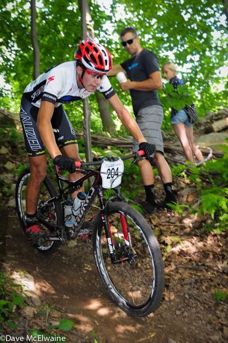 Christopher Blevins (Specialized) going for the win in the 15-16 race