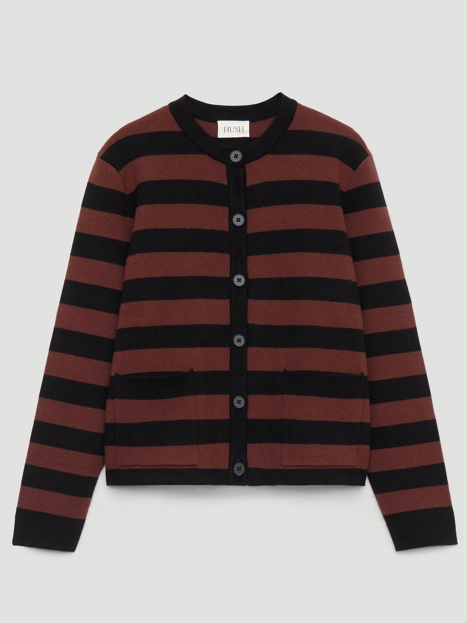 Hush Arli Stripe Knitted Jacket cut out