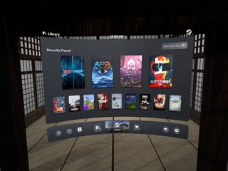 SteamVR 2.0 Dashboard