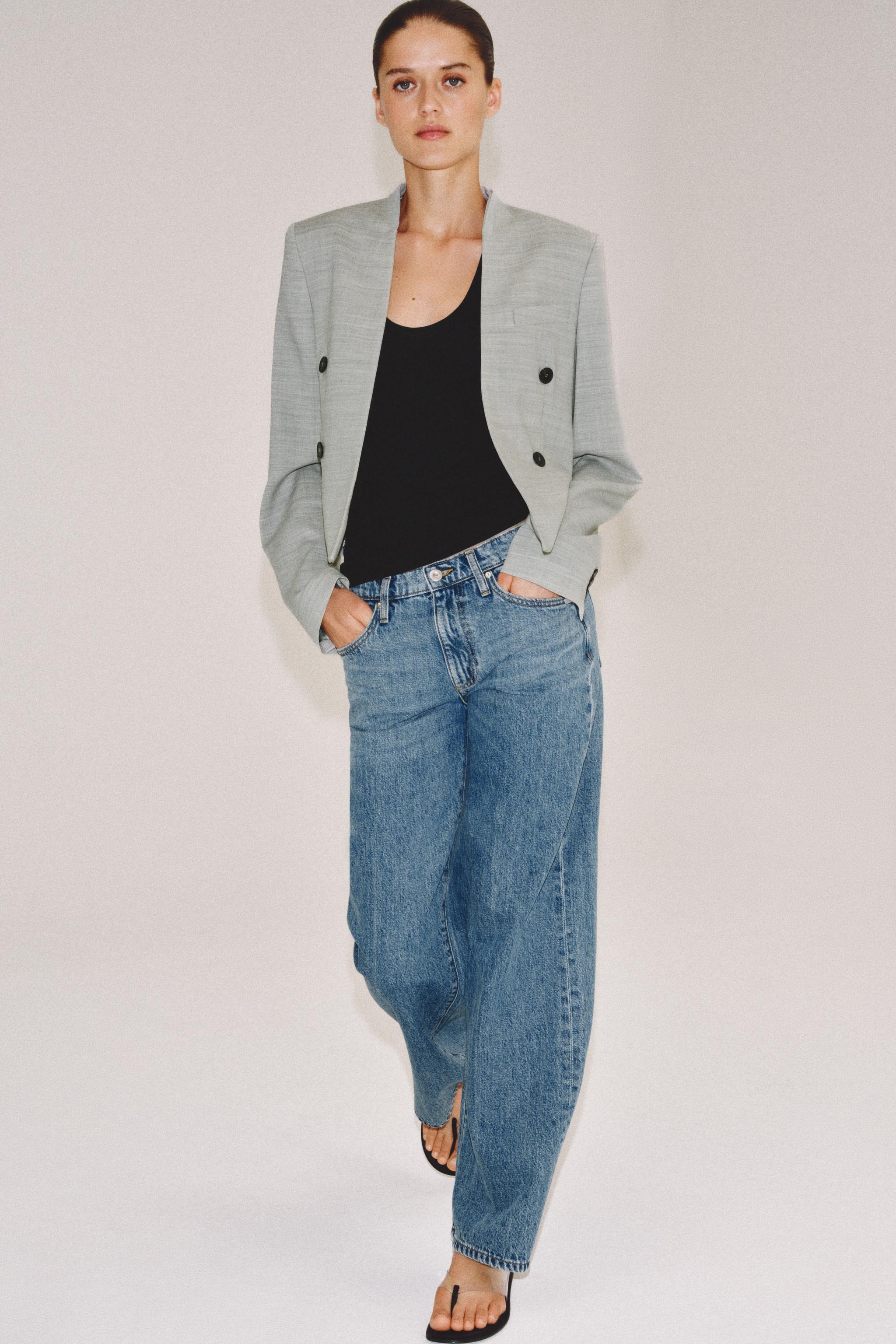 Zw Collection Low-Rise Wide-Leg Jeans