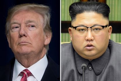 Trump and Kim Jong Un 