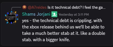 Shams Jorjani Discord responses
