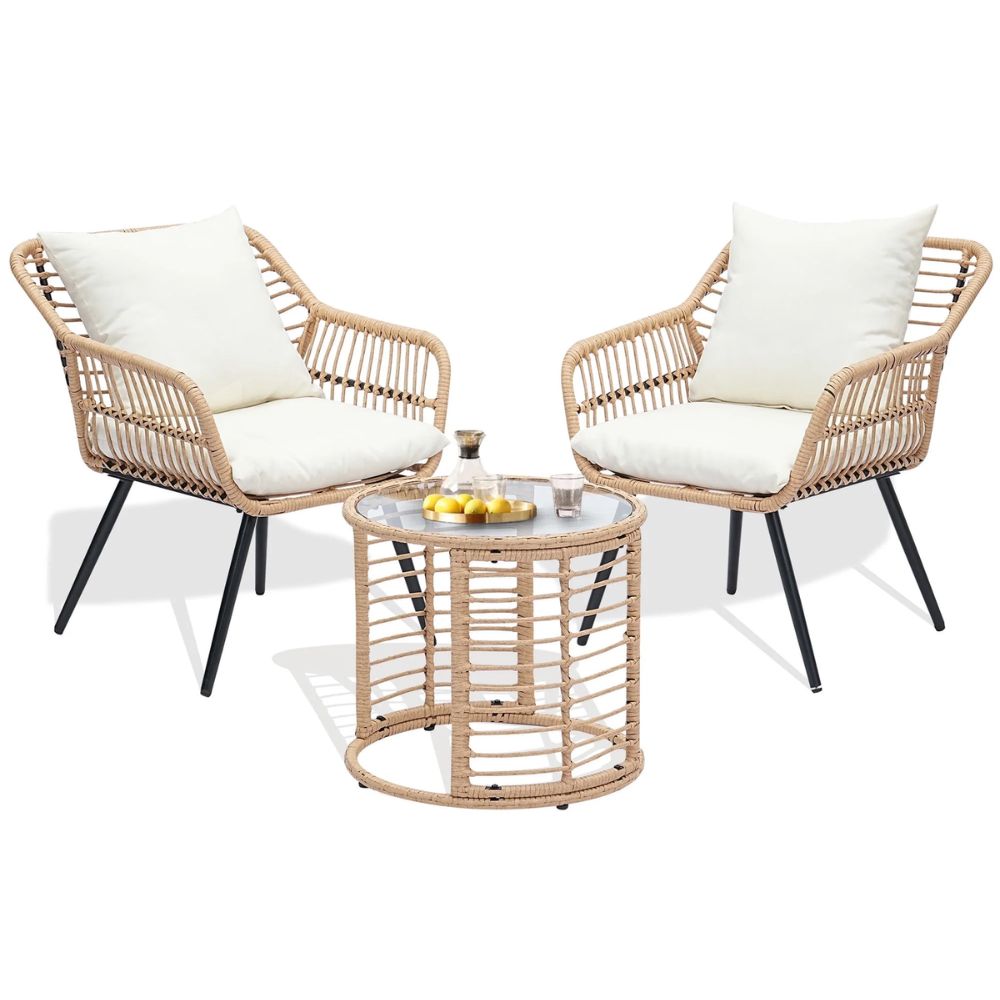 Ainfox 3-Piece Patio Bistro Furniture Set