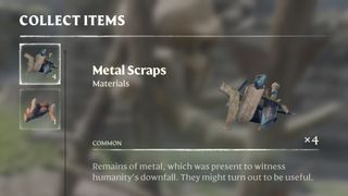 Enshrouded metal scraps