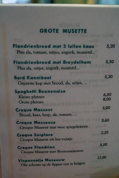 Spaghetti Boononaise? Or perhaps a Vispannetje Museeuw?