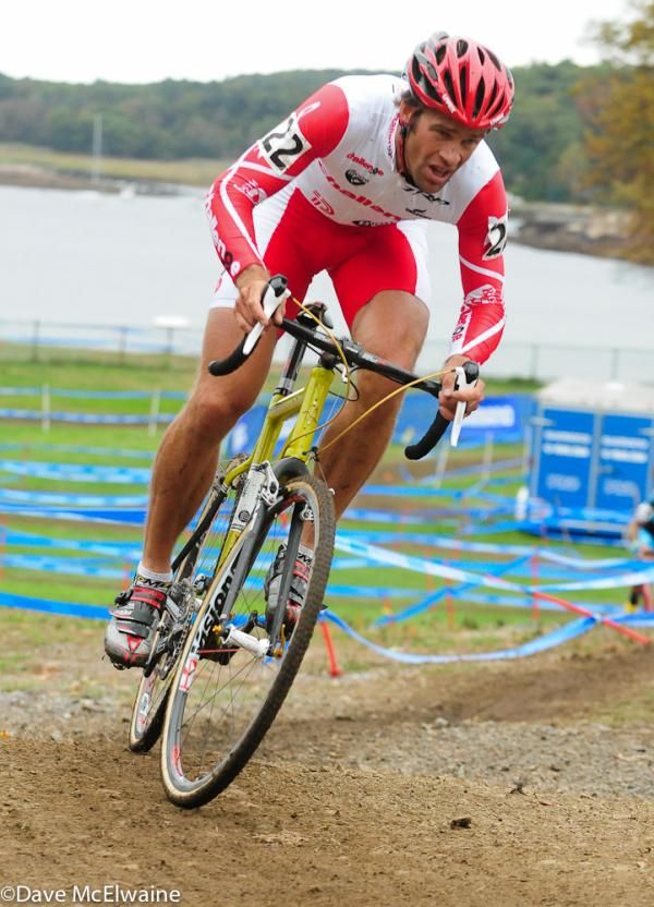 Joachim Parbo (Challenge Tires) hammering uphill
