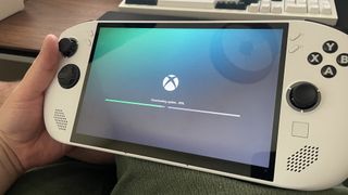 A Lenovo Legion Go S running Microsoft Xbox Full screen experience