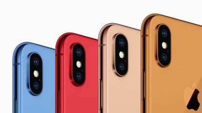 2018 iPhone X colours render