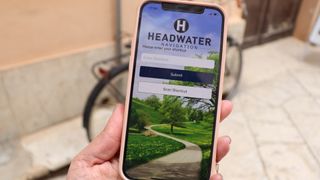 Headwater: Image of phone displaying Headwater App.