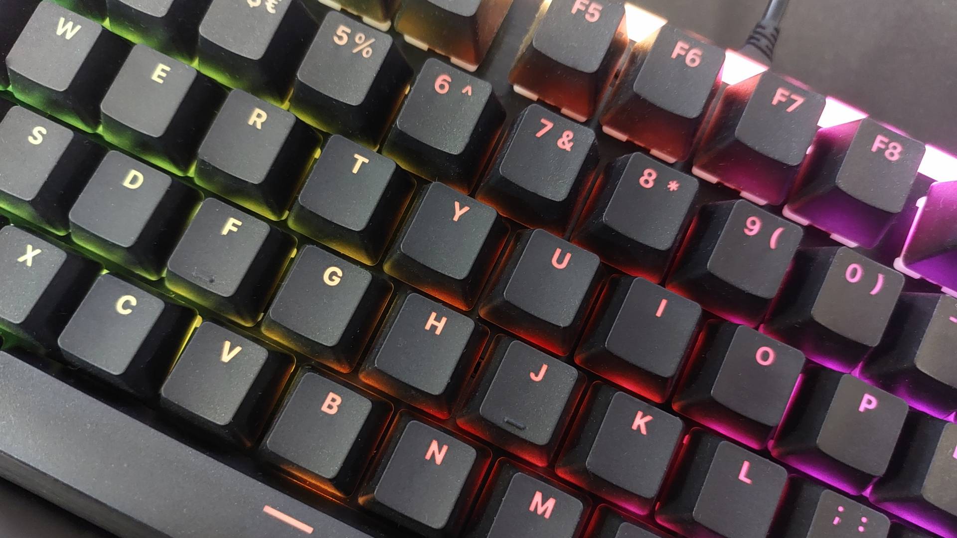 The Be Quiet Light Mount TKL wired mechanical gaming keyboard seen from various angles.
