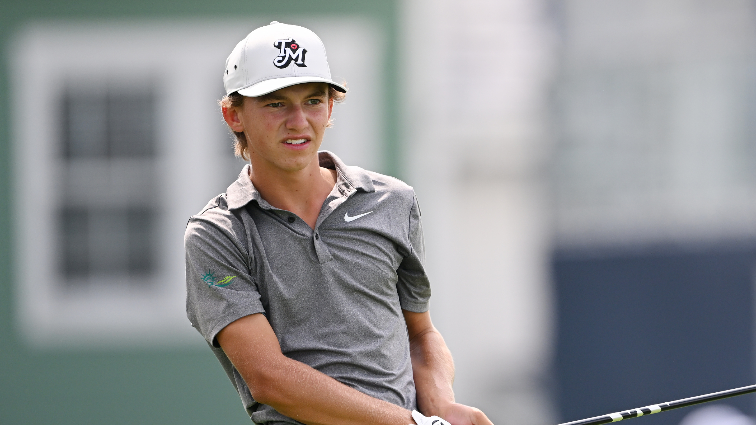 Miles Russell takes a shot before the US Open