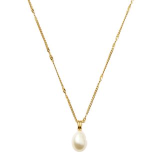 Missoma Baroque Pearl Twisted Chain Necklace