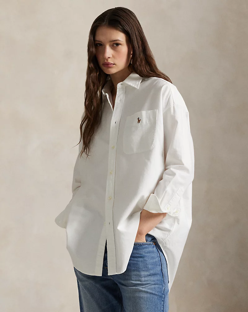The Big Striped Cotton Oxford Shirt
