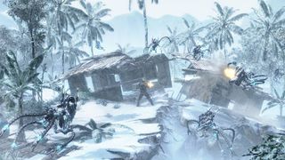 Crysis also features frozen wastelands where the aliens have set up shop.