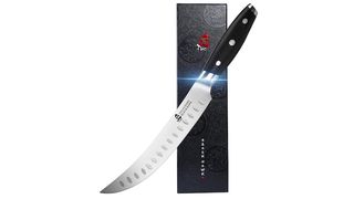 black 8-inch butcher knife