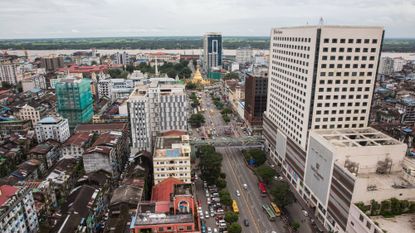 A general view of Yangon, Myanmar's skyline.