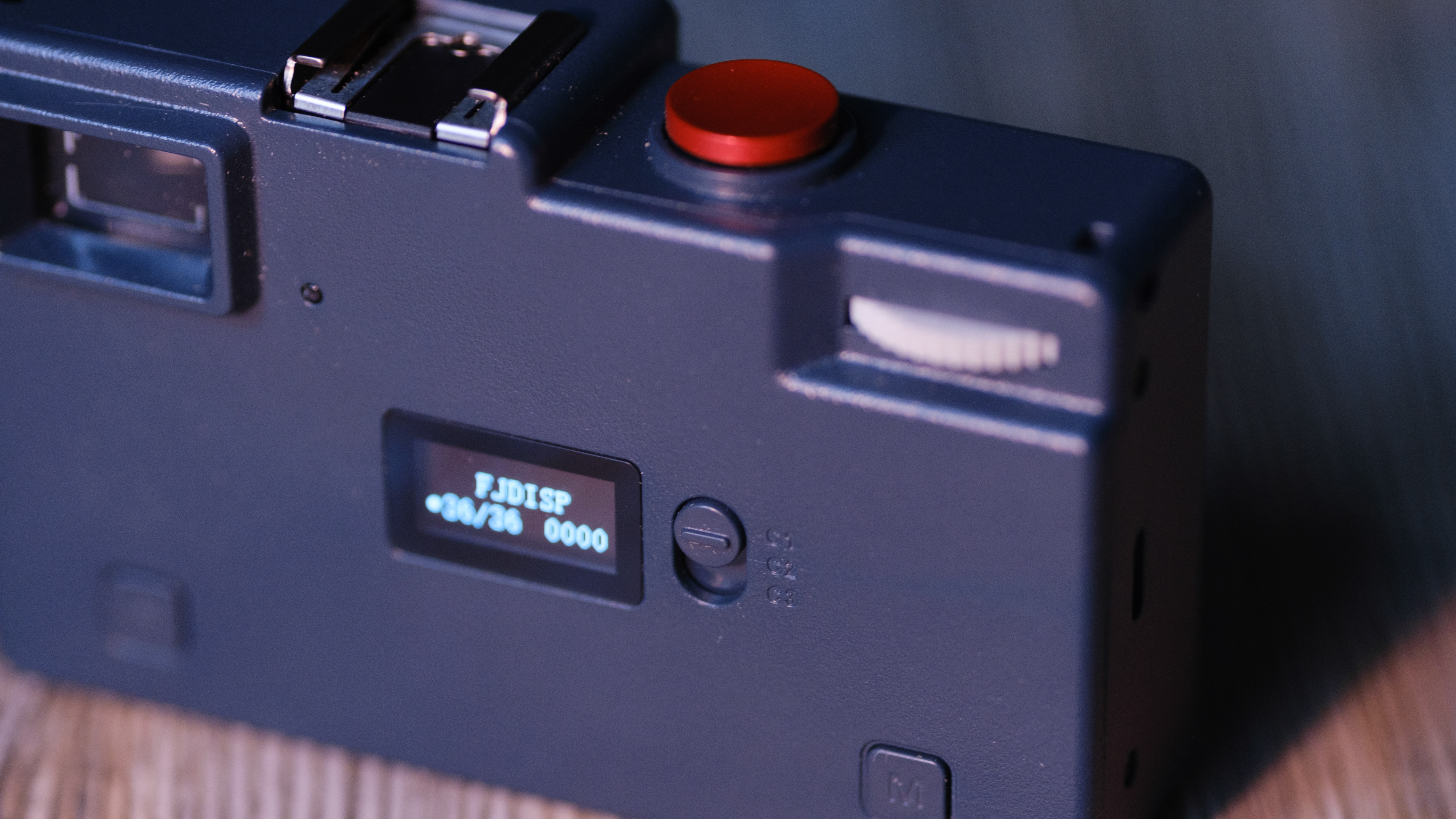 The Rewindpix on a wood background