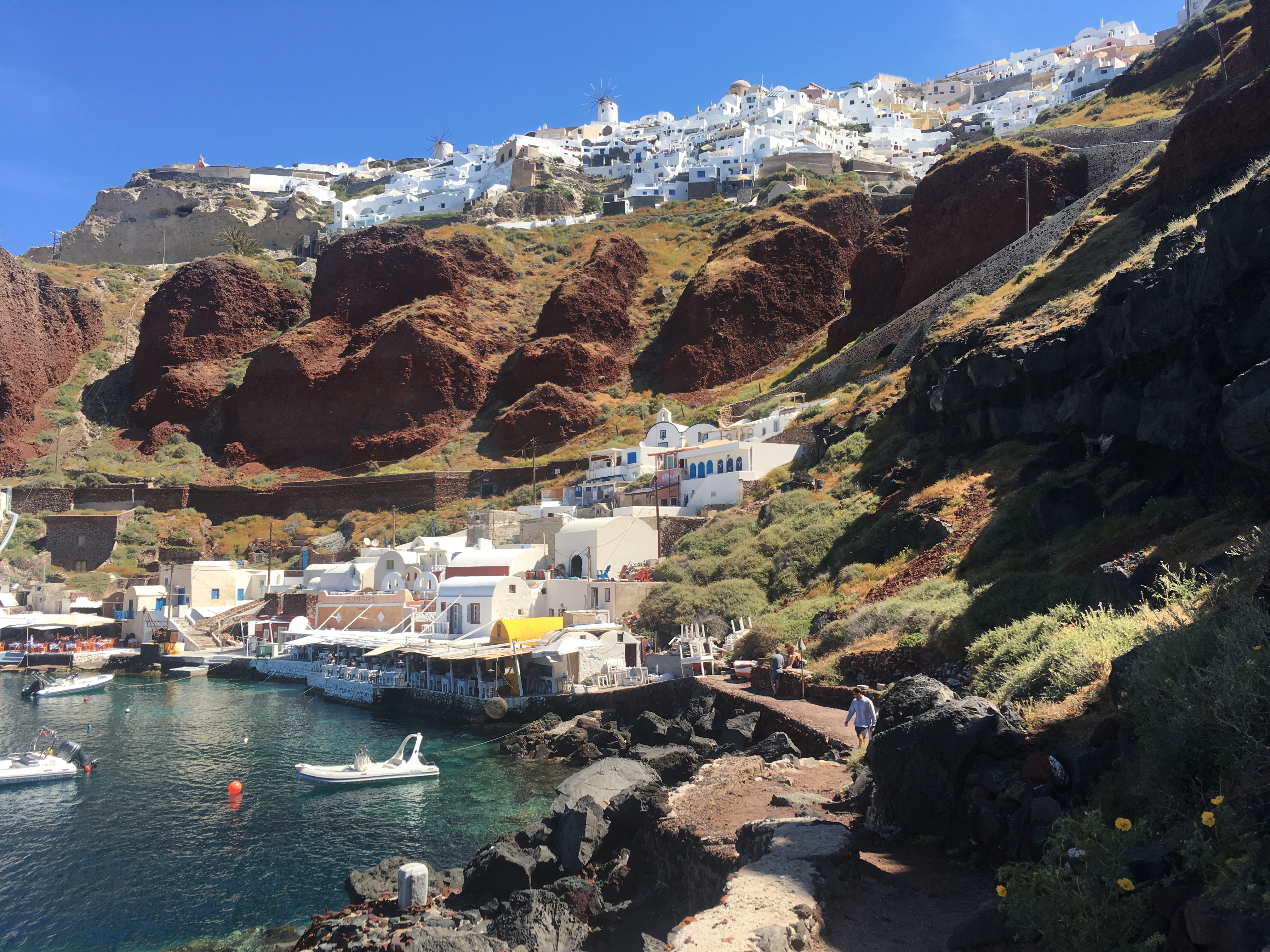 A port on the island of Santorini, Greece.