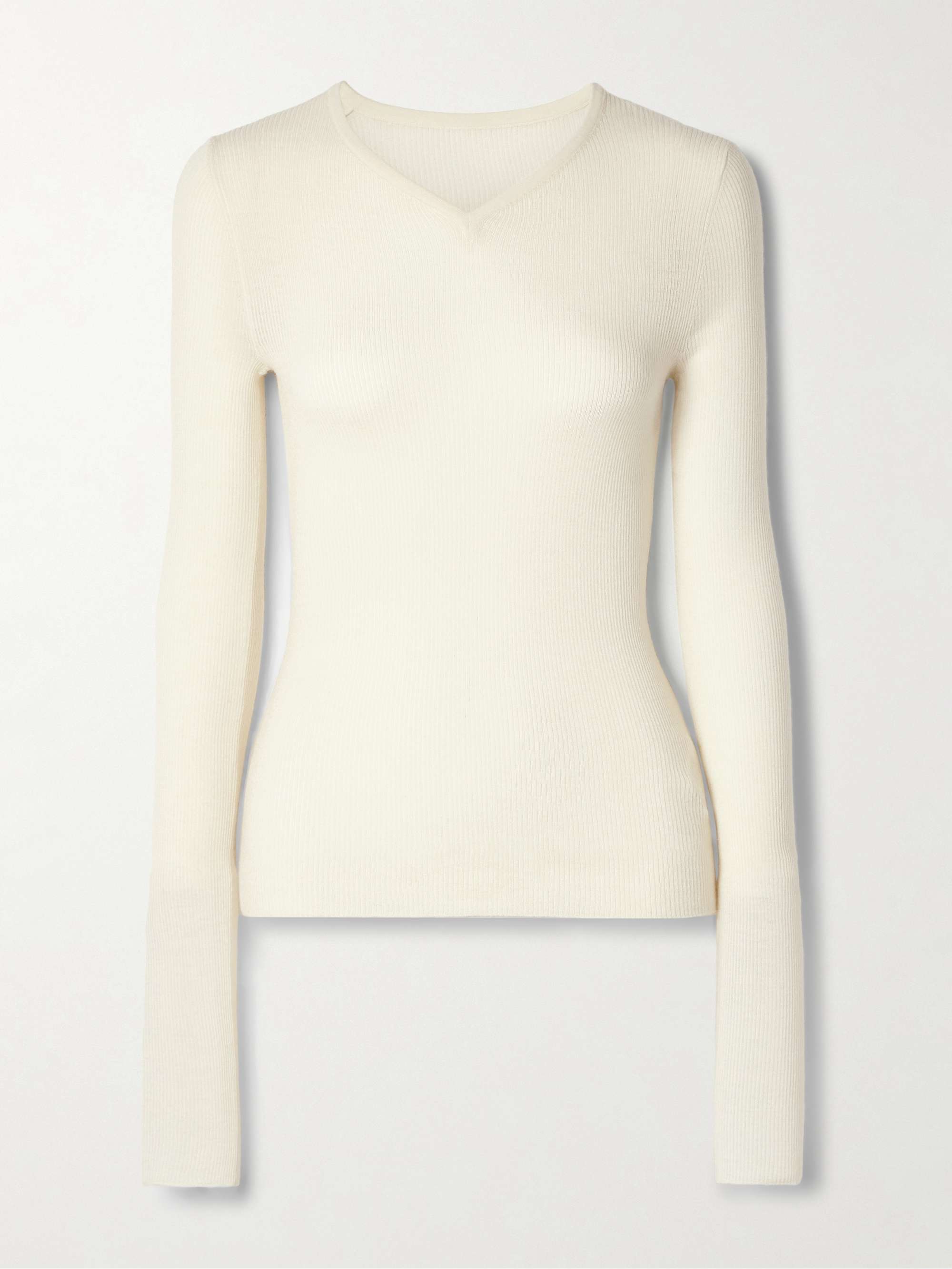 Tania Ribbed Wool-Blend Top