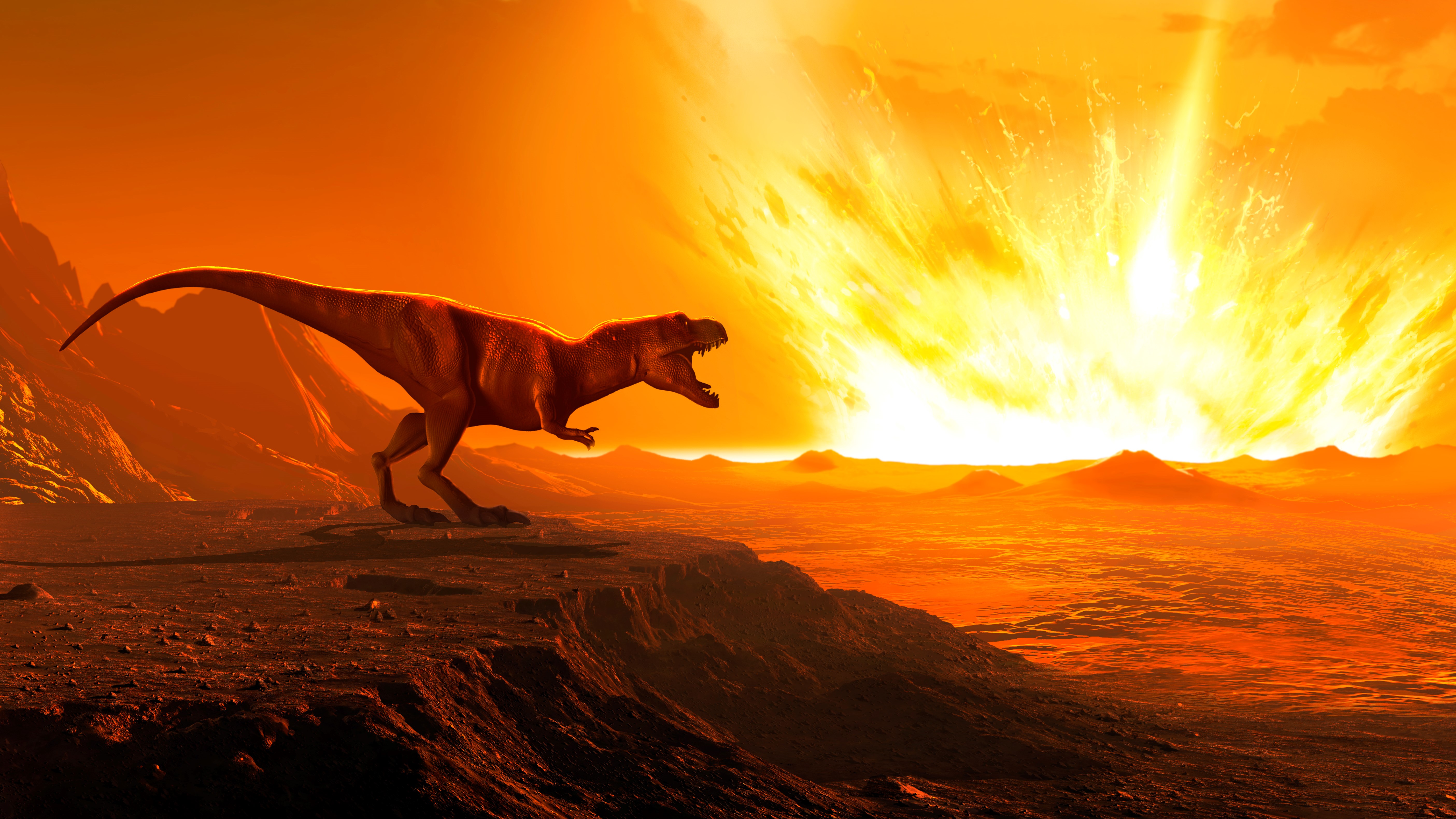 where asteroids hit killing dinosaurs