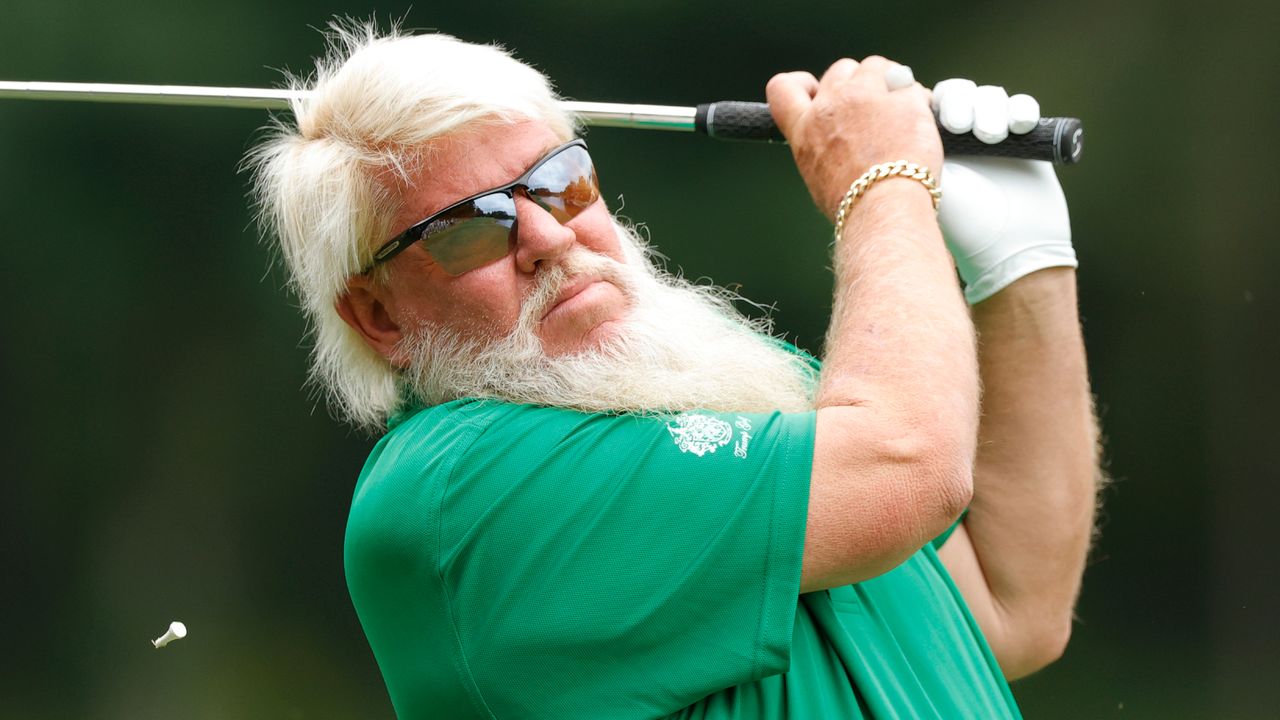 John Daly takes a shot at the 2023 Regions Tradition