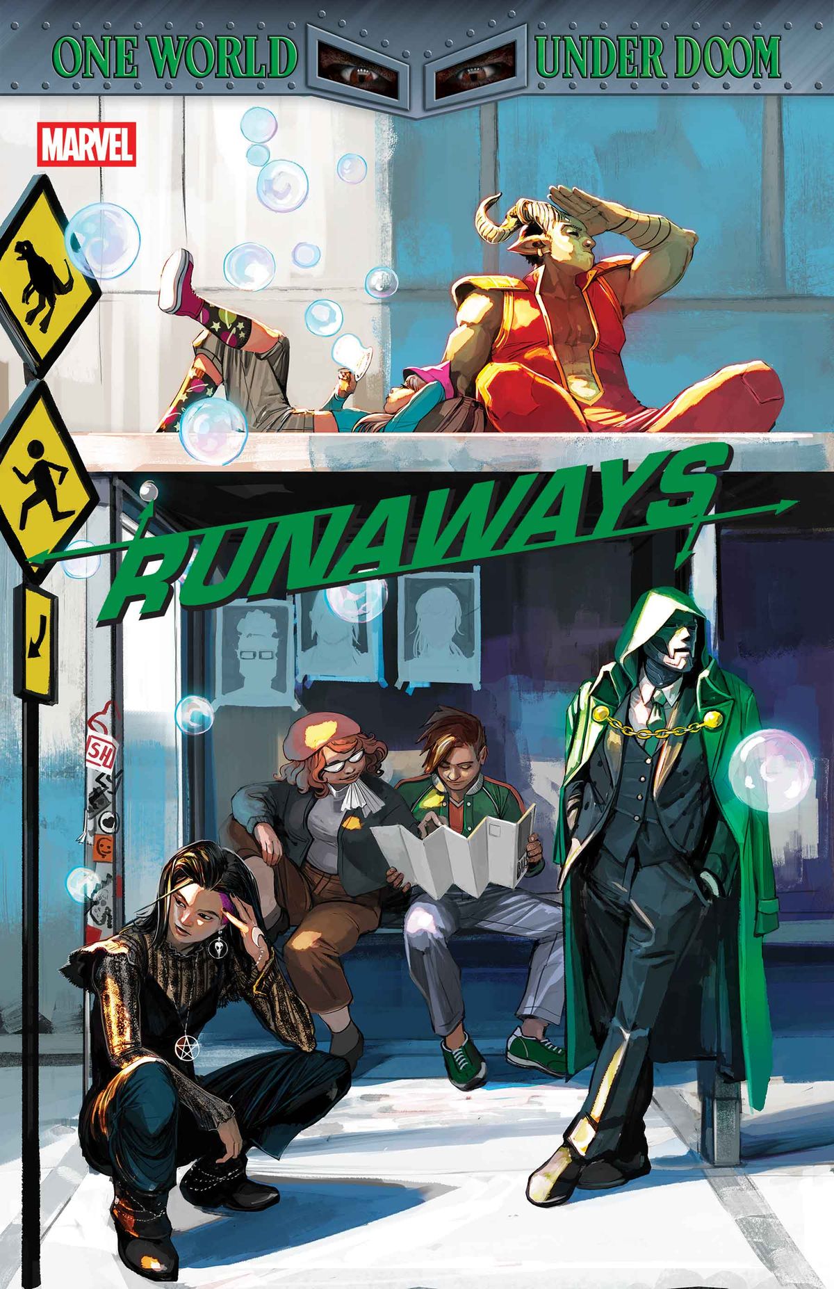Stephanie Hans' main cover for Runaways #1.