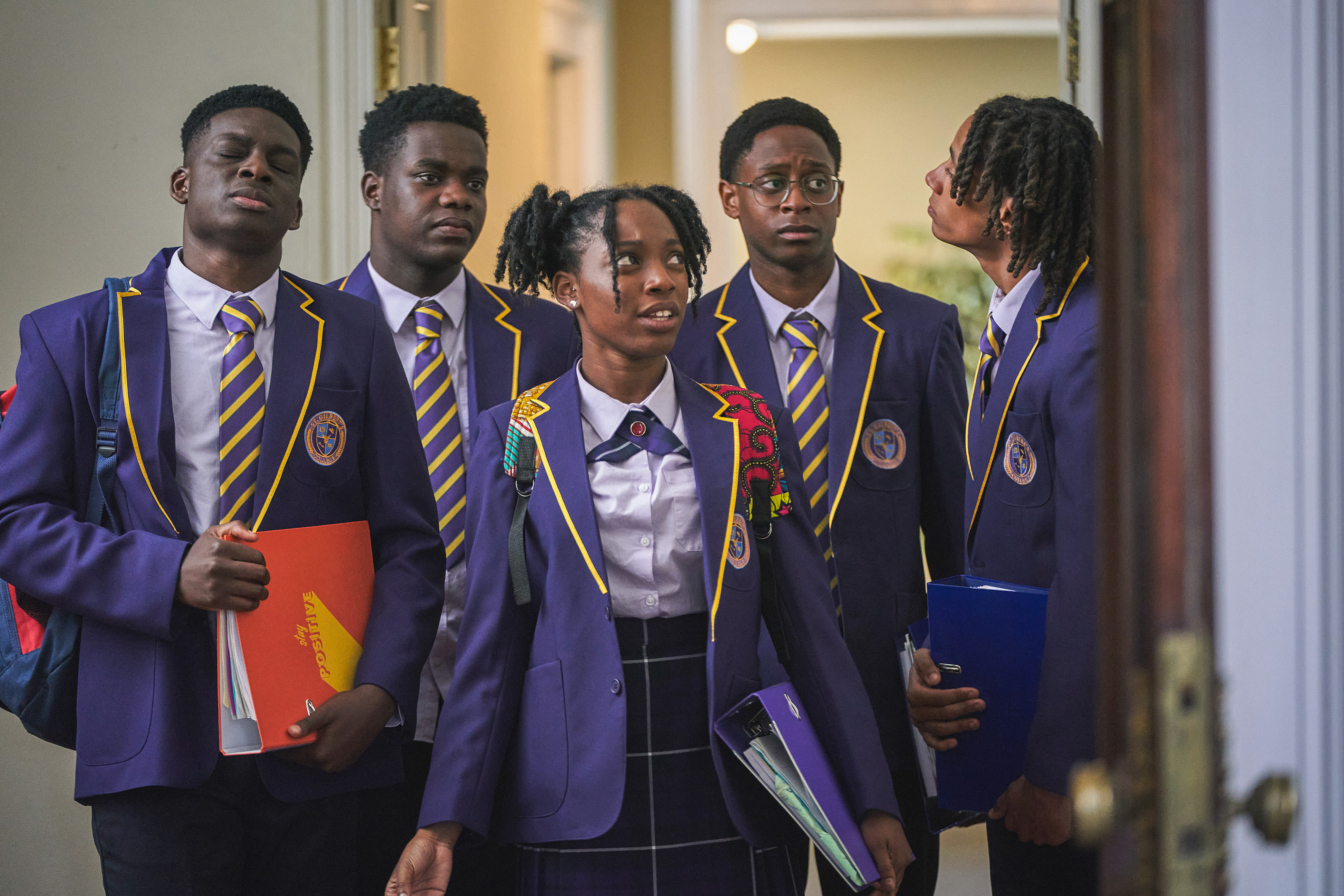 Boarders on BBC3 an BBCiPlayer is a fish-out-of-water comedy drama that follows five black scholarship students at an elite public school.