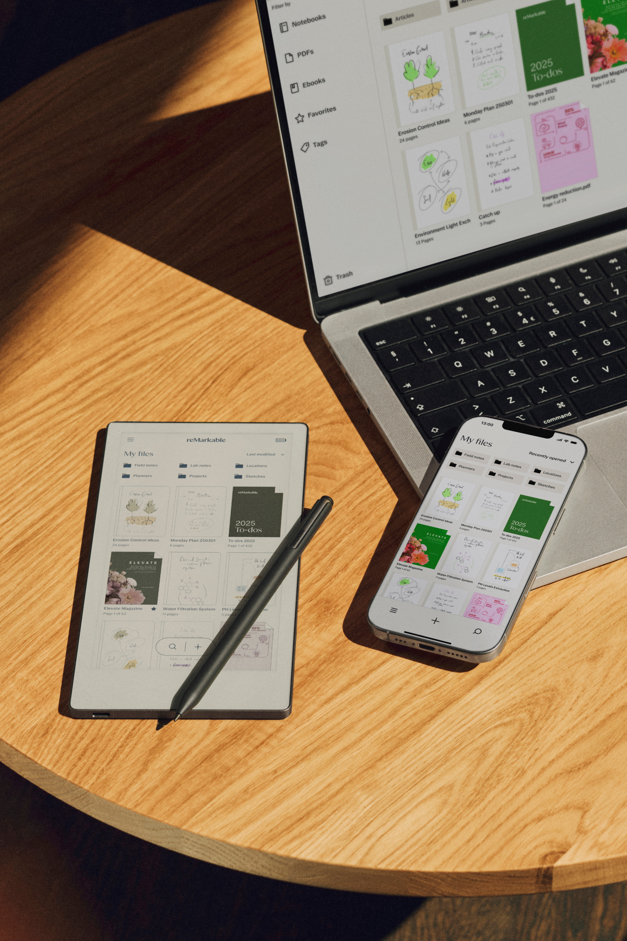 The Paper Pro Move can be synced with all your devices