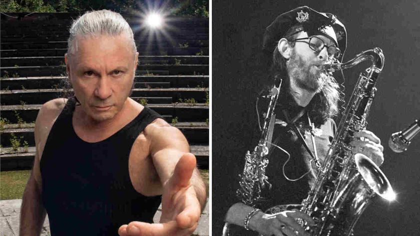 Photographs of Iron Maiden’s Bruce Dickinson and Van der Graaf Generator saxophone player David Jackson