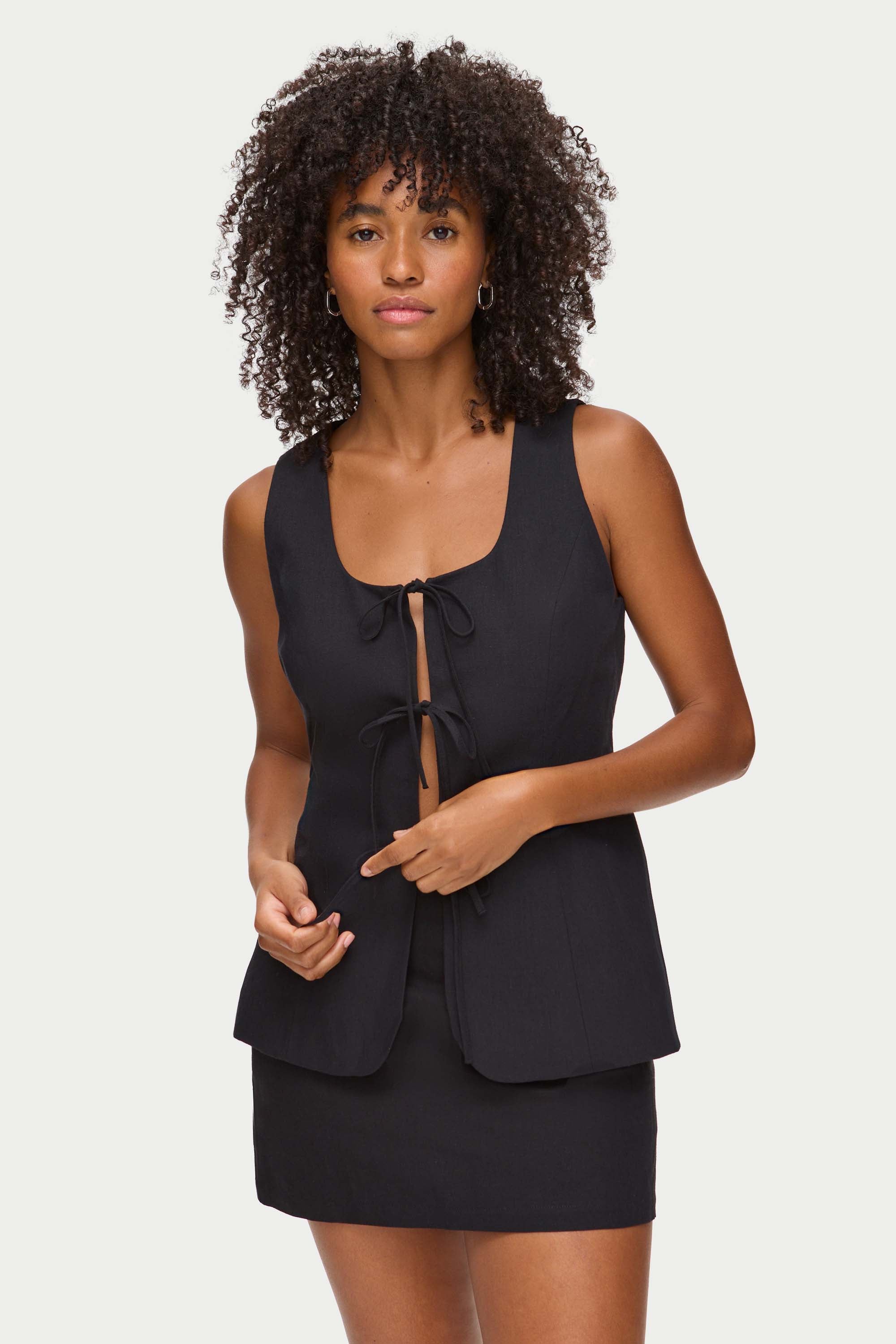 Lupin Linen Tie Waistcoat