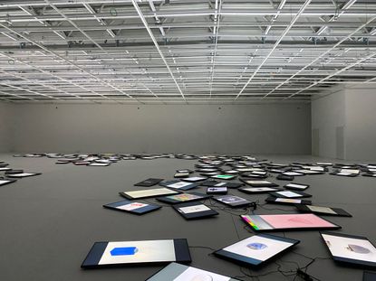 Installation view of Christian Marclay at Mudac, November 2021. Photography: Jessica Klingelfuss