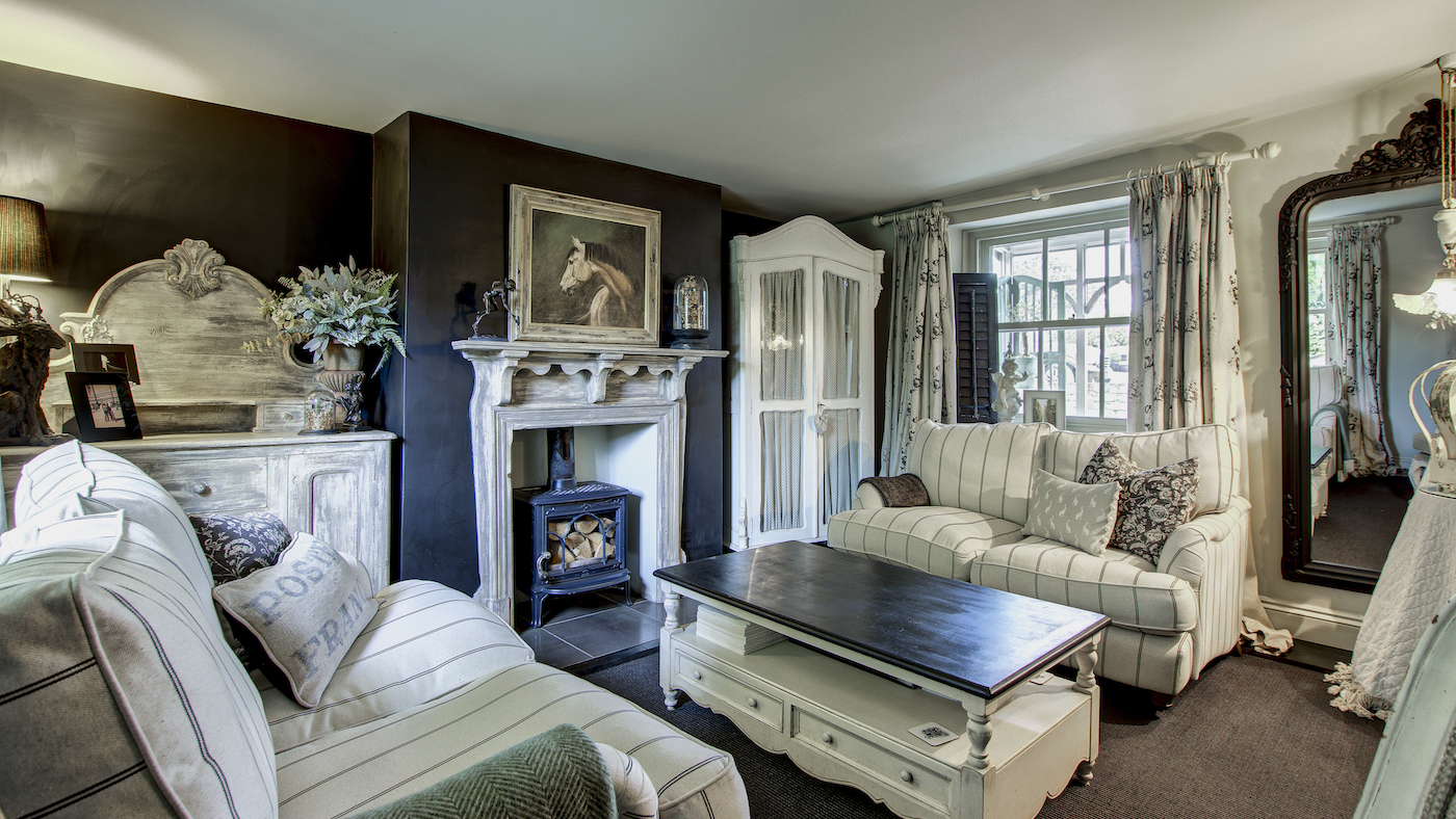 Sitting room at a Co Durham farmhouse