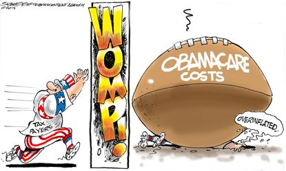 Political cartoon U.S. health Obamacare
