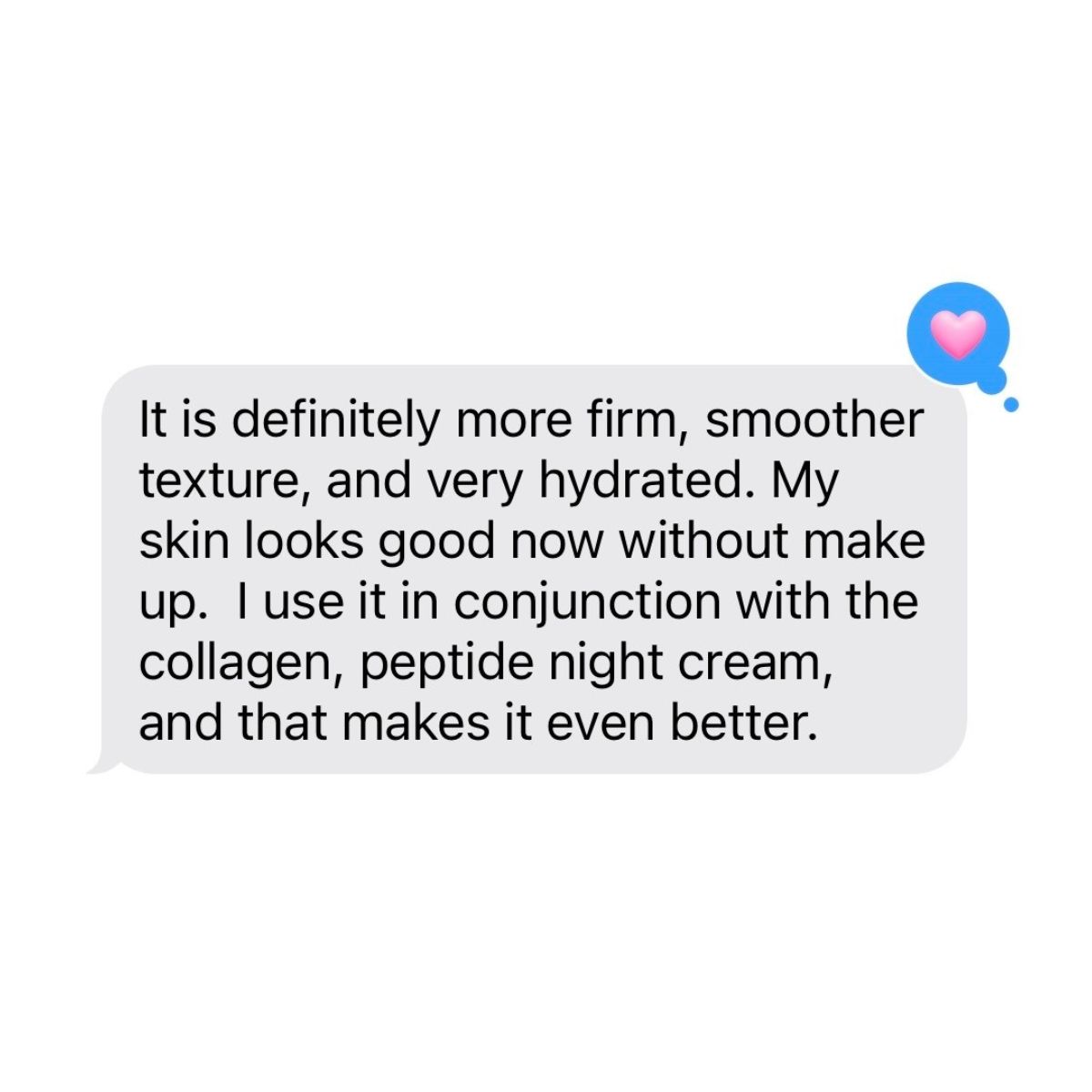 Lori Brascia&#039;s text to associate beauty editor Alyssa Brascia.