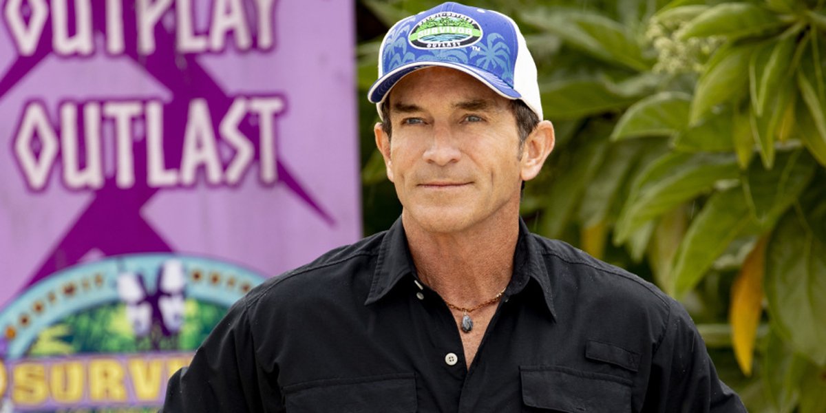 Host Jeff Probst blue hat Survivor: Island of the Idols CBS