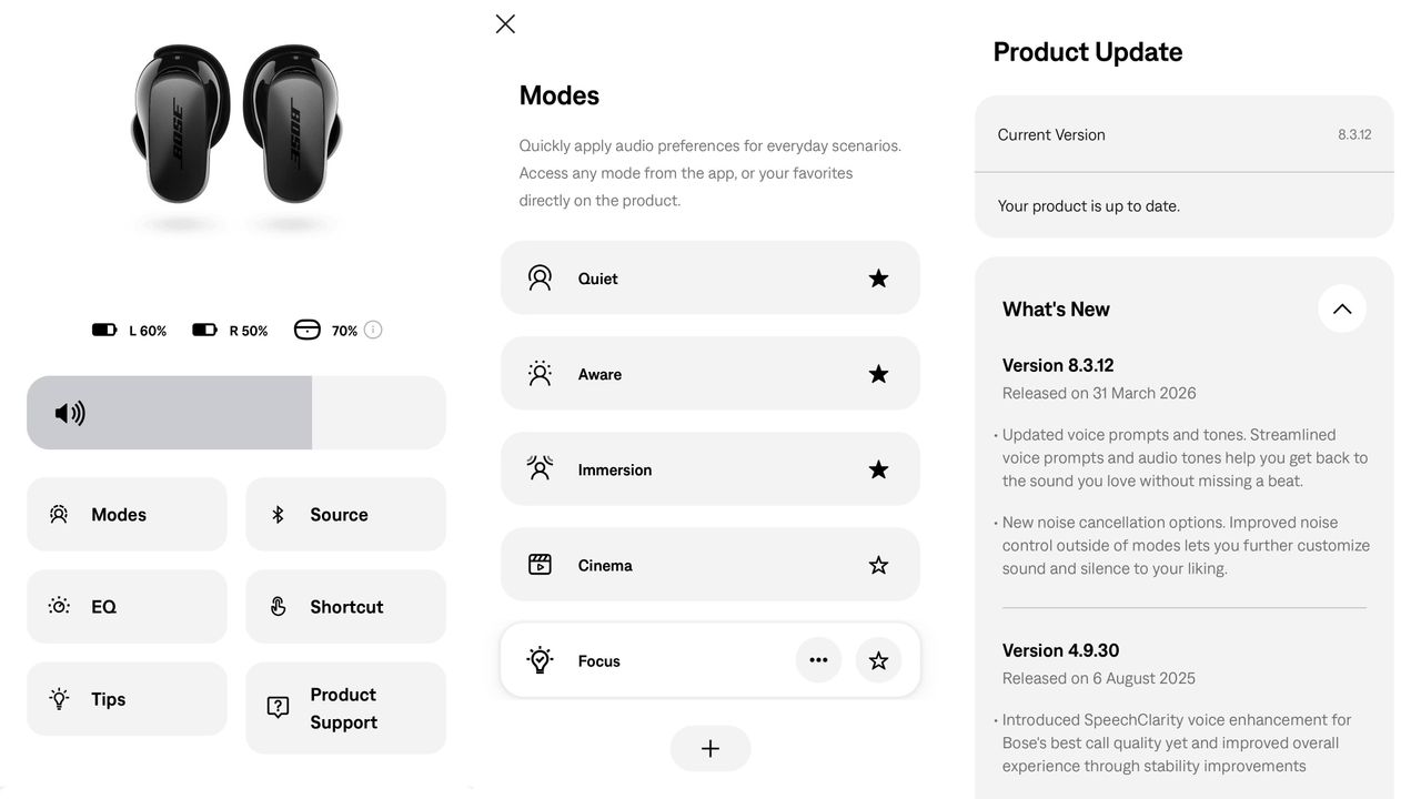 Bose app for QC Ultra Earbuds 2