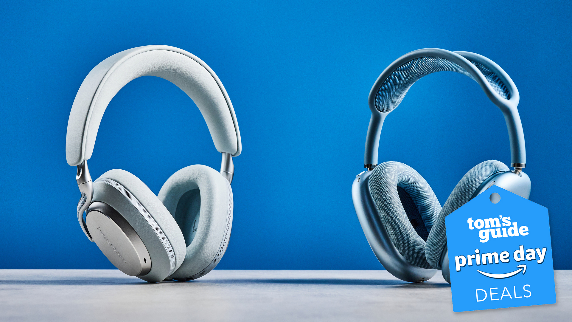 A side by side image of the Bowers and Wilkins Px8 S2 and the AirPods Max 2