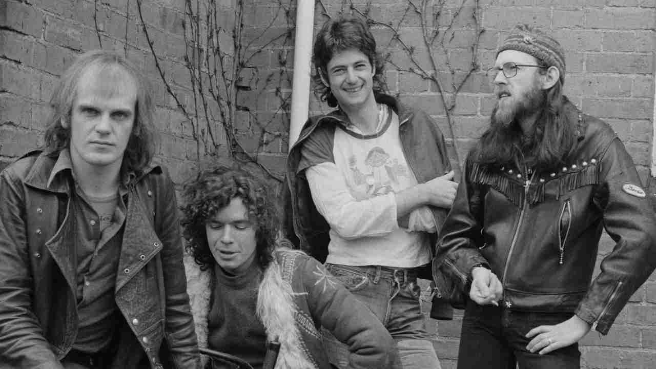 Van der Graaf Generator posing for a photograph in 1975