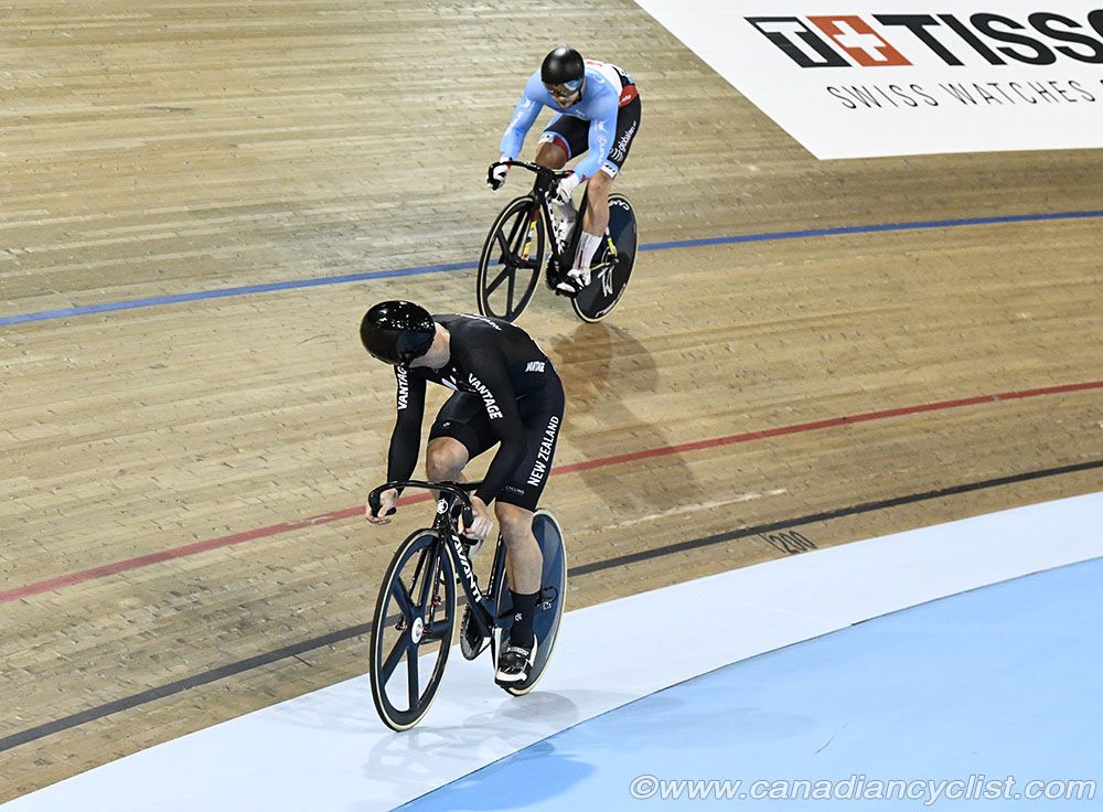 Men's Sprint - Semi-Final, Ethan Mitchell (New Zealand) vs Hugo Barrette (Canada)