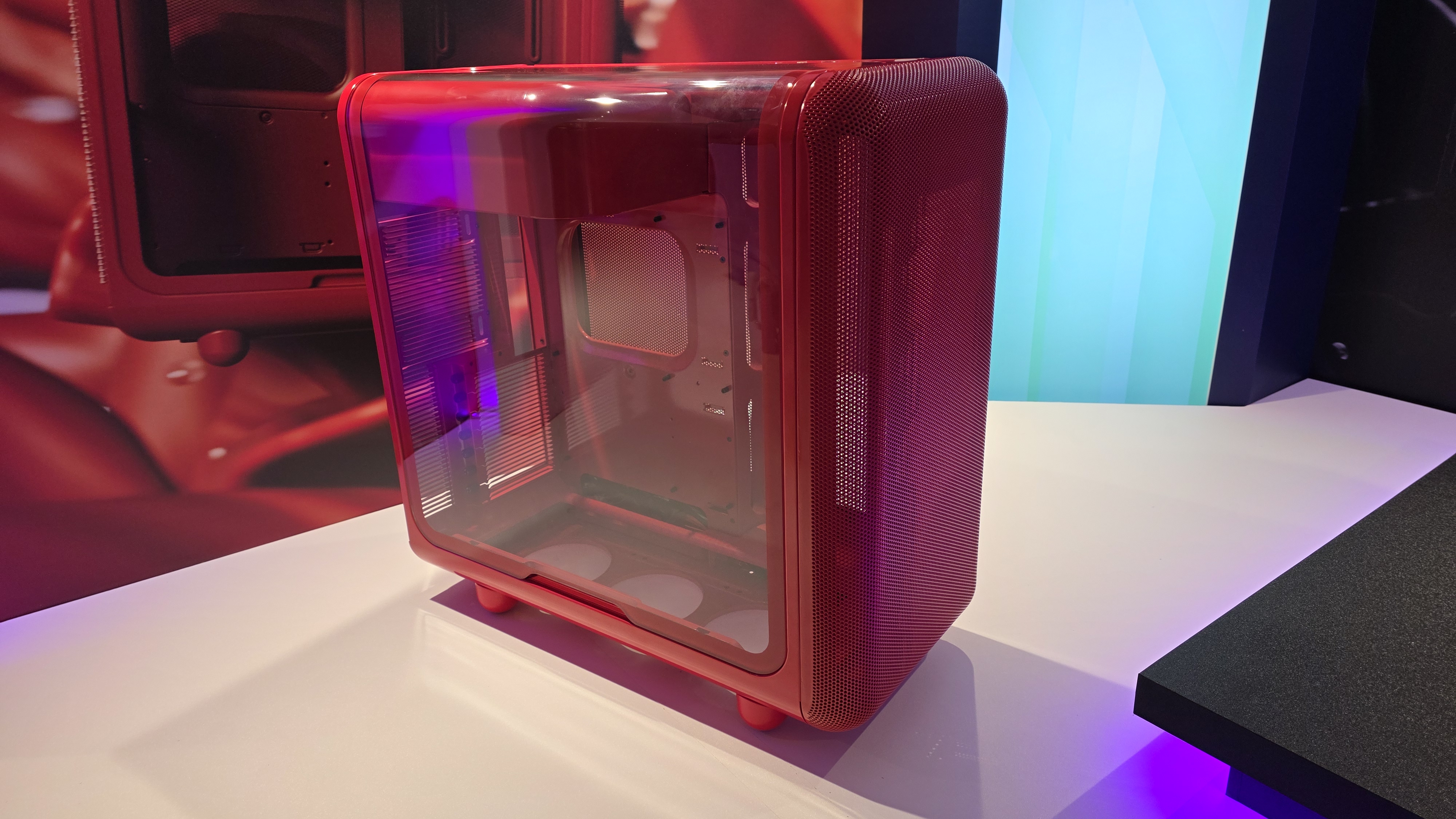 The Hyte X50 and X50 Air PC case in different colors