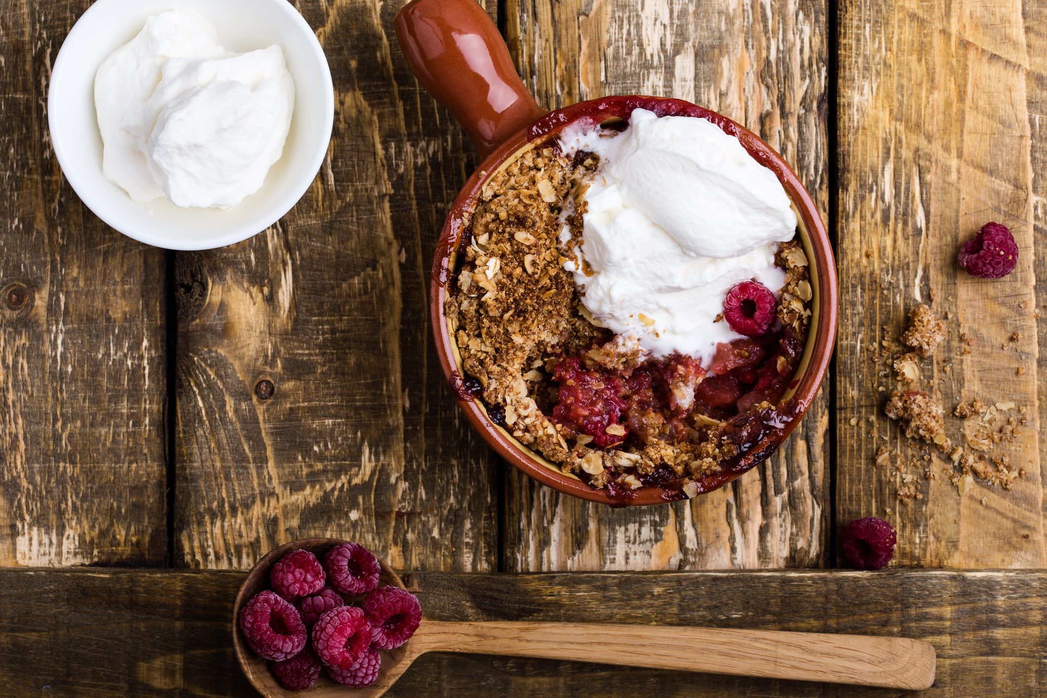 Raspberry crumble recipe