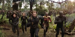the avengers run away from Thanos